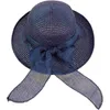 Berets Sonnenblende Damenhut Stroh Damen Damenhüte für eleganten Vintage-Sommerschutz