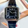 U1 Top Designer all'ingrosso classico da uomo Orologio quadrato di lusso 40mm Geneve Genuina cassa per orologio meccanico in acciaio inossidabile e bracciale Moda lexwathces