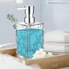 Dispenser di sapone liquido Bottiglia trasparente Forniture per il bagno Emulsione acrilica in vetro Disinfettante per le mani pressato Decorazione in bottiglia