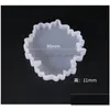 Molds Sile Mold Agate Geode Coaster For Cup Epoxy Resin Art Edge Crystal Mod Crafting Drop Delivery Jewelry Jewelry Tools Equ Dhgarden Dhbkg