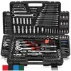 Box Tool Box PCS Set MultifunctionL Ratchet Wrench Set Professional Mechanic Repair Tools Combination Kit med Carry Case för Auto 230