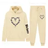 Męskie szasy raperki Karol G Bichota Bluzy + spodnie 2pc Zestaw Mężczyźni Modne bluzy Masowe Bluzy Kobiety swobodny harajuku pullover sportowy garnitur T231221