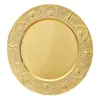 Dinnerware Sets European Style Fruit Plate Round Metal Tray Serving Plates Board Cake Stands Dinner Dishes Platters