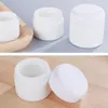 White Porcelain Cosmetic Cream Jar 30g 50g Skin Care Glass Face Cream Bottles With White Lids Uhnqr