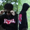 Love puzzle towel embroidered hoodies American hip hop sweatshirts casual baggy long sleeves trendy niche versatile tops men 231221