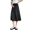 Lounge 1183# Summer Autumn Chiffon Maternity Skirts Elastic Waist Belly Patchwork A Line Belly Clothes for Pregnant Women Pregnancy