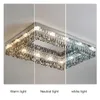 Ceiling Lights Modern Crystal Lamps Luxury Chrome Luminaria Square Rectangle Lighting Home LED Fixtures