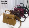 Akilyle Luxury Designer Totes Bag Genuine Leather Women's Bag Layer Suede Wide Shoulder Strap Bag Frosted Bag Handbag One Shoulder Crossbody Bag