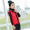 Barn Vest Childrens Girls Hooded Jacket Winter Autumn Waistcoats For Boy Baby Ytterkläder Rockar Big Teens Girl Clothes 231220