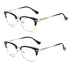 CH Cross Solglasögon Frames Designer Luxury Chromes Mens Half Frame Business Titanium Alloy Eyeglass Casual Matchade Myopia Glasses Heart 2024 Högkvalitativ JZ5A