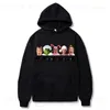 Herrar vän hoodies män fasion brev grafik tryckt jul tröjor kvinnor coola casual harajuku xmas hooded pullover sudaderas t231221