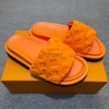 Designer Pool Pillow sandali coppie pantofole uomo donna diapositive scarpe basse estive ciabatte da spiaggia moda Con scatola originale 35-45234