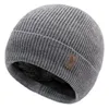 Berretto da uomo all'ingrosso, berretto di design, berretto di lana con risvolto morbido elasticizzato e fodera calda e spessa, cappello invernale classico unisex, berretto da donna, regali per donne/uomini/papà