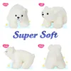 28cm White Polar Bear Doll Plush Toy Light up Soft Cute High Quality PP Cotton Stuffed Animals for Girls Kids Luminous 231220