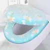 Type à fermeture éclair Couverture de toilette imperméable Ménage d'hiver Coral Velvet Woilet Soutr Cushion Universal Comfort Toilet Soupt Couvercle 231221