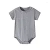 Rompers 0-12 mesi Summer Baby Bodysuits Girls Boys Comanper Codice Cotton