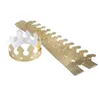 24pcs Golden Paper Crown Party Hat Po Props for Birthday Celebration Baby Shower M14 231220