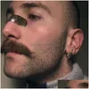 Nose Rings & Studs Hip Hop New Alan Fashion Band-Aid Decoration Trend Jewelry Nose Clip Bijoux Men And Women Ins Niche Accessories Nig Dh9Cj