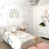 Nursery Boho Rainbow Decals Decals Wallpapers Adesivi Waterproof Children Soggiorno Camera per bambini Decorazioni per la casa 231221