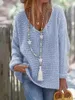 Frauenpullover V-Ausschnitt Strickpullover Pullover Langarm monochromatisch lässiger weiblicher Kleidung Frühling Herbst