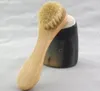 Brosse nettoyante pour le visage pour exfoliation du visage Poils naturels nettoyant les brosses pour le visage pour le brossage à sec avec manche en bois 5740353