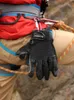 Xinda Professional Outdoor Sports Full Finger Cowhide Climbing Gloves Rock Climb Downhill Hiking Anti Slip With耐性231221