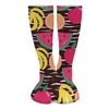 Chaussettes de femmes tropicales pastèques orange bassages drôles amusants