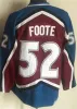 Man Vintage Hockey 33 Patrick Roy Jerseys Retro 8 Teemu Selanne 9 Paul Kariya 52 Adam Foote 21 Peter Forsberg 19 Joe Sakic Classic CCM Evlo