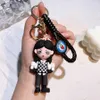 Cartoon Schlüsselkette Auto Bag Anhänger Puppe Ornament Addams Family Silicone Puppenschlüssel Ring Mittwoch Schlüsselbund