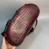 Backpack Authentic Exotic Crocodile Belly Skin Hand Painted Male Colorful Genuine Alligator Leather Men Large Travel Bag Pack