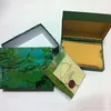 Nieuwe horlogebox Heren Women Watch Boxes Inner Outer Womans kijkt dozen Men PolsWatch Green Box Booklet Card254O