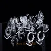 100 pcs Clear view elastic-C circle Plastic Ring Display Stand Holder Rack Tabletop Decoration Stand MX200810226m