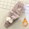 Trousers Baby Padded Pants Kids Sweatpants Autumn Winter Boys Girls Thickened Warm Children Outer Wear Elastic Waist