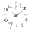 Horloges murales oho créatif bricolage acrylique miroir grand horloge quartz montre morte nature moderne aiguille salon stickers de décoration intérieure 212y