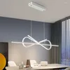 Candeliers Modern Led Chandelier Restaurante Personalidad Diseño creativo simple Bow Table de barra de lujo