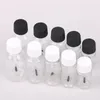 Garrafas de armazenamento 5/10/15/20/30ml plástico recarregável vazio esmalte frascos à prova de vazamento garrafa líquida com tampa escova diy