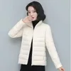 Trenchs de femmes manteaux de coton veste femmes automne hiver 2023 mode mince polyvalent léger manteau rembourré femme grande taille courte chaude