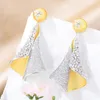 Brincos pendurados kellybola original grande gota para mulheres finas festa de casamento de noiva luxo lindo topo brilhante jóias de alta qualidade