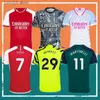 Fãs Tops Tees 2324 Gunners Gjesus Havertz Jerseys de futebol 2023 Arsen Thomas Trossard Rice Tierney Smith Rowe Shirt Saliba Odegaard Saka Martinelli Football Kids Kit