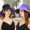 Cappelli a bordo larghi cappelli a secchio Donne Donne a colori solidi Cappello solare per esterni per la protezione solare a doppia faccia a doppia faccia di cappello da spiaggia a doppia facciale MZ013L231221