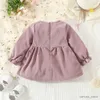 Girl's Dresses Autumn Kids Clothes Baby Girl Long Sleeve Dress Fashion Casual Bow Birthday Dress For Baby Girl Outing Dress