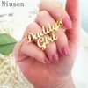 Fashion Daddy's Girl Collier Personnalisé Nom Collier Girl Girls Love Pères Jour de papa Cadeau papa pour les enfants Gift209Q