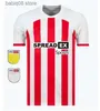 Fan tops Tees 23 24 Sunderland Home Soccer Maglie Stewart Simms Roberts Amad Clarke Dajaku Embleton Evans O'Nien Shirt da calcio Pritchard Mens Kit