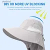 Brede rand hoeden emmer hoeden voor vakantie zomer dames en heren cap outdoor dames zomer zonnebrandhoed gezicht bescherming nek cape hat vissen hatl231221