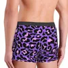 Onderbroek Custom Neon Paars en Roze Luipaard Naadloos Patroon Boxers Shorts Mannen Animal Cheetah Slips Ondergoed Nieuwigheid