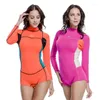 Roupa de banho feminina SBART Surf Neoprene Wetsuits Mulheres 2mm Surf One Piece Natação Snorkeling Mergulho Terno Molhado Manga Longa Pano