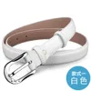 Cartile crocodile women's leather thin waist belt fashion Korean decorative student Jeans Belt