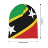 Berets Bandeira Nacional Skullies Beanies Caps St Kitts e Nevis Chapéu Fino Outono Primavera Bonnet Chapéus Homens Mulheres Hip Hop Ski Cap