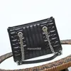 10a en kaliteli tasarımcı çantası moda omuz çantası 26cm büyük kapasiteli basit el çantası deri zincir crossbody çanta cüzdan