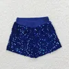 Shorts Wholesale Baby Girl Sequins Clothes Purple Green Stripes Kids Boutique Children Toddler Mardi Gras Clothing